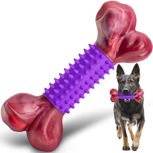 Apasiri Tough Dog Toys for Aggressive Chewers, Purple, Lavender