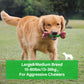 Apasiri Tough Dog Toys for Aggressive Chewers, Green, Natural Flavor