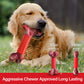 Apasiri Tough Dog Toys for Aggressive Chewers, Red, Beef