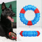 Apasiri Rubber Dog Toy Ring, for Puppy Chew Teething, Blue&Red