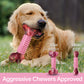 Apasiri Tough Dog Toys for Aggressive Chewers, Pink, Milk Flavor
